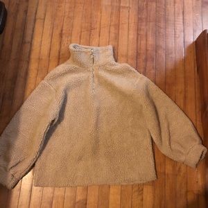 Oversized Half-Zip Pullover Sweater